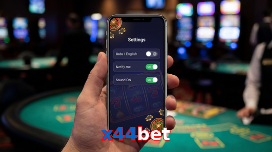 Game list for X44bet app section