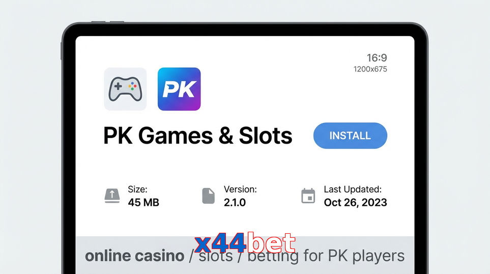 Game list for X44bet gameapk section